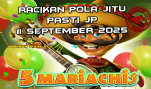 Gitar mariachi 5 Mariachis dengan Free Spins untuk Racikan Pola Jitu Rajaslot Game 5 Mariachis 11 September 2025.