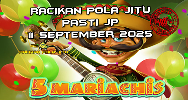 Gitar mariachi 5 Mariachis dengan Free Spins untuk Racikan Pola Jitu Rajaslot Game 5 Mariachis 11 September 2025.