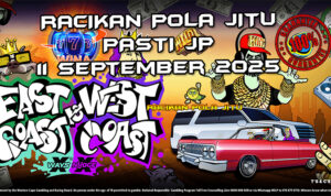 Mikrofon hip-hop East Coast vs West Coast dengan Free Spins untuk Racikan Pola Jitu Rajaslot Game East Coast vs West Coast 11 September 2025.