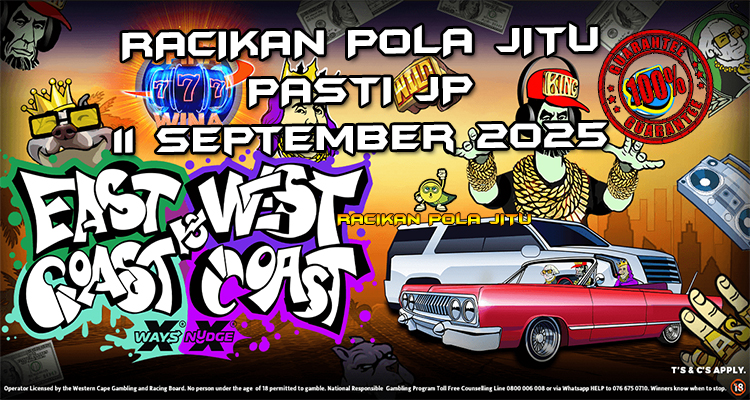 Mikrofon hip-hop East Coast vs West Coast dengan Free Spins untuk Racikan Pola Jitu Rajaslot Game East Coast vs West Coast 11 September 2025.