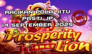 Singa emas Prosperity Lion dengan Lion Dance untuk Racikan Pola Jitu Rajaslot Game Prosperity Lion 13 September 2025.