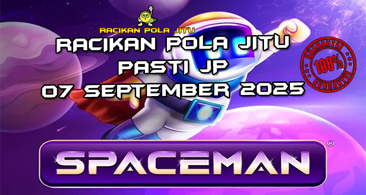 Pesawat luar angkasa Spaceman dengan Cashout untuk Racikan Pola Jitu Spaceman di Rajaslot 7 September 2025.