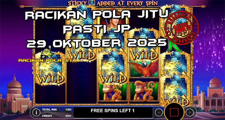 Tabel strategi Racikan Pola Jitu Rajaslot Game 3 Genie Wishes 29 Oktober 2025 dengan pola genie ajaib.