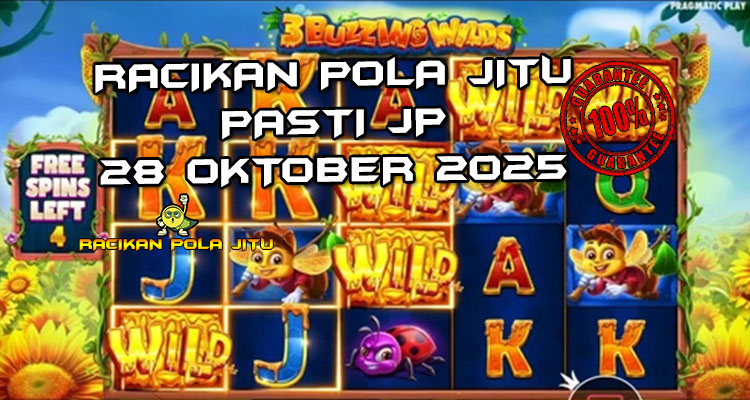 Tabel strategi Racikan Pola Jitu Rajaslot Game 3 Buzzing Wilds 28 Oktober 2025 dengan pola lebah liar.