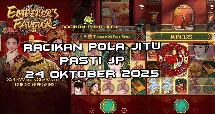 Tabel strategi Racikan Pola Jitu Rajaslot Game Emperor's Favour 24 Oktober 2025 dengan pola istana kaisar.