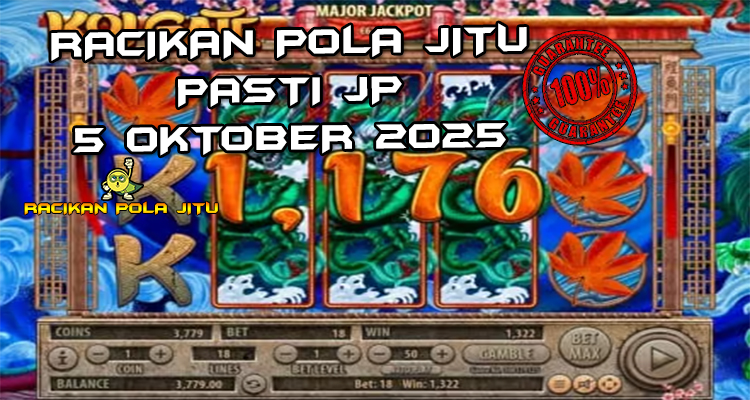 Tabel strategi Racikan Pola Jitu Rajaslot Game Koi Gate 5 Oktober 2025 dengan pola gerbang koi.