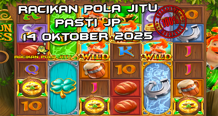 Tabel strategi Racikan Pola Jitu Rajaslot Game Leprechaun Riches 14 Oktober 2025 dengan pola mitologi Irlandia.