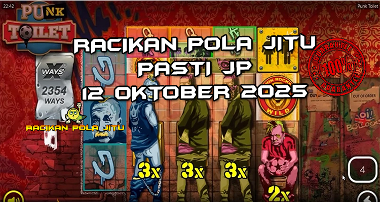 Tabel strategi Racikan Pola Jitu Rajaslot Game Punk Toilet 12 Oktober 2025 dengan pola toilet punk.