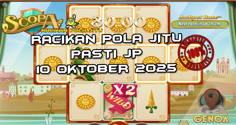 Tabel strategi Racikan Pola Jitu Rajaslot Game Scopa 10 Oktober 2025 dengan pola meja kartu.