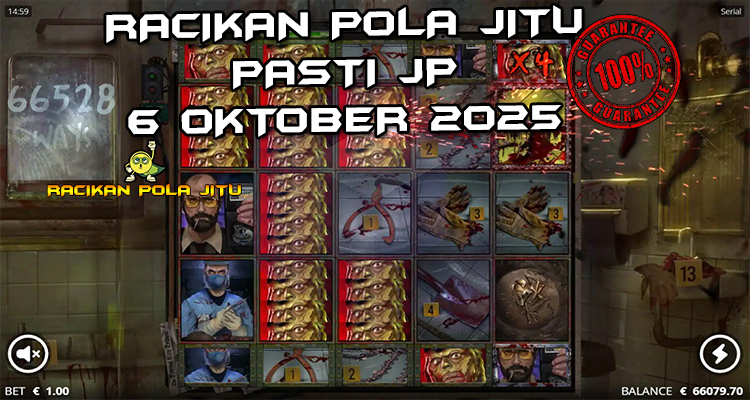 Tabel strategi Racikan Pola Jitu Rajaslot Game Serial 6 Oktober 2025 dengan pola bayangan pembunuh.