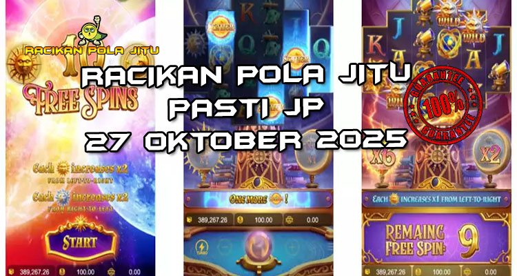 Tabel strategi Racikan Pola Jitu Rajaslot Game Destiny of Sun & Moon 27 Oktober 2025 dengan pola petualangan kosmik.