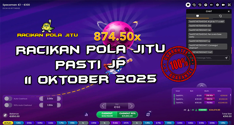 Tabel strategi Racikan Pola Jitu Rajaslot Game Spaceman 11 Oktober 2025 dengan pola astronot berani.