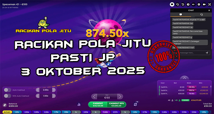 Tabel strategi Racikan Pola Jitu Rajaslot Game Spaceman 3 Oktober 2025 dengan pola antargalaksi.