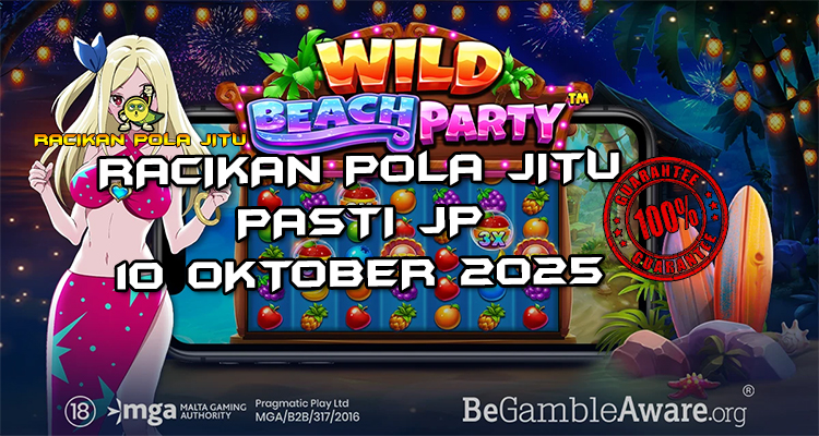 Tabel strategi Racikan Pola Jitu Rajaslot Game Wild Beach Party 10 Oktober 2025 dengan pola pesta pantai.