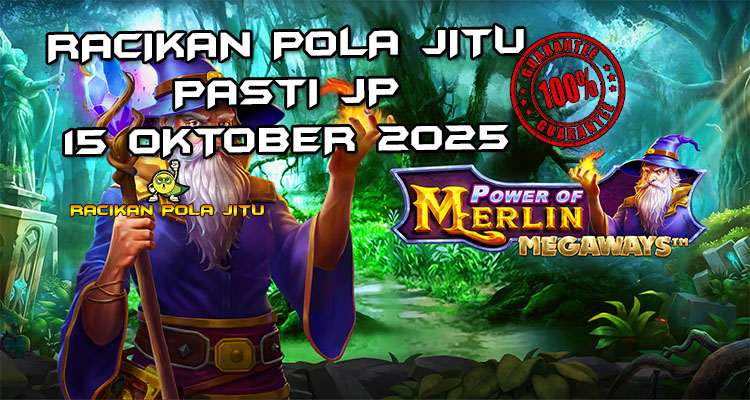 Merlin di hutan mistik untuk Racikan Pola Jitu Rajaslot Game Power of Merlin Megaways 15 Oktober 2025.