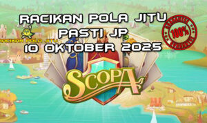 Meja kartu Scopa untuk Racikan Pola Jitu Rajaslot Game Scopa 10 Oktober 2025.