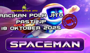 Roket antariksa Spaceman untuk Racikan Pola Jitu Rajaslot Game Spaceman 18 Oktober 2025.