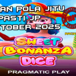 Dadu permen Sweet Bonanza Dice untuk Racikan Pola Jitu Rajaslot Game Sweet Bonanza Dice 9 Oktober 2025.