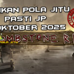 Tabel strategi Racikan Pola Jitu Rajaslot Game Tombstone RIP 4 Oktober 2025 dengan pola pemakaman zombie.
