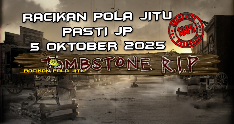 Tabel strategi Racikan Pola Jitu Rajaslot Game Tombstone RIP 4 Oktober 2025 dengan pola pemakaman zombie.