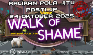 Pesta neon Walk of Shame untuk Racikan Pola Jitu Rajaslot Game Walk of Shame 24 Oktober 2025.