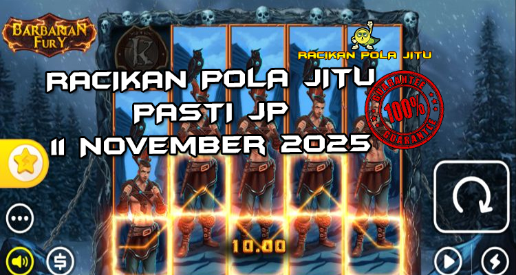 Tabel strategi Racikan Pola Jitu Rajaslot Game Barbarian Fury 11 November 2025 dengan pola amarah barbarian.