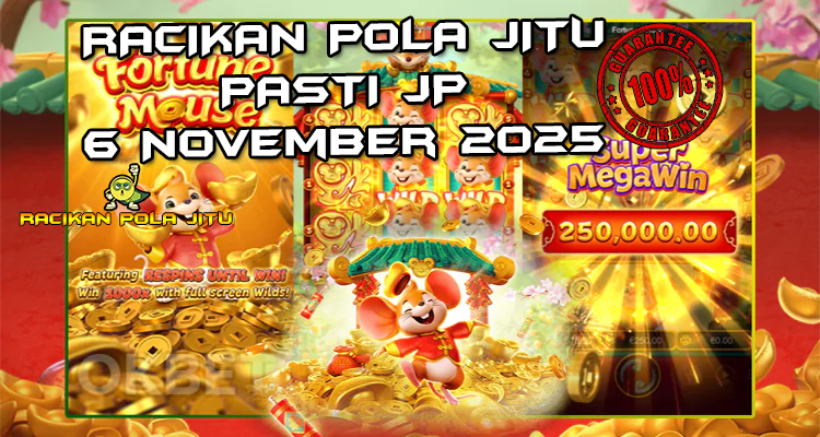 Tabel strategi Racikan Pola Jitu Rajaslot Game Fortune Mouse 6 November 2025 dengan pola tikus keberuntungan.