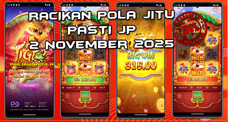 Tabel strategi Racakan Pola Jitu Rajaslot Game Fortune Tiger 2 November 2025 dengan pola harimau keberuntungan.