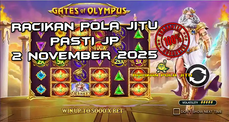 Tabel strategi Racakan Pola Jitu Rajaslot Game Gates of Olympus 2 November 2025 dengan pola gerbang Olympus.