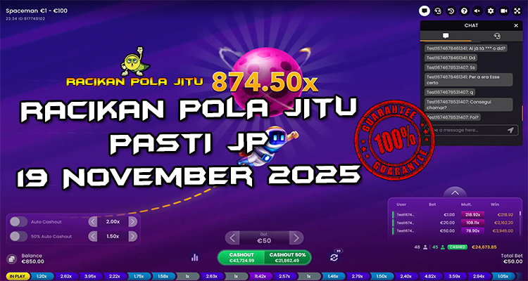 Tabel strategi Racikan Pola Jitu Spaceman 19 November 2025