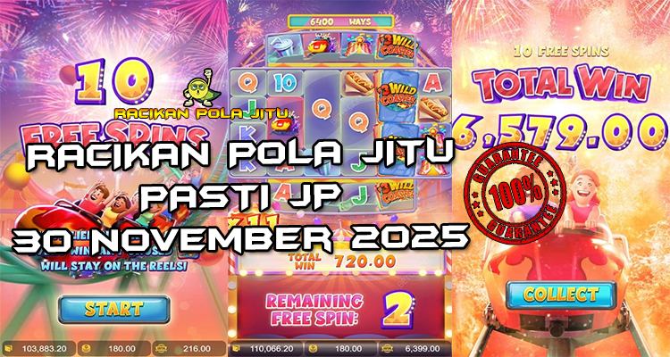 Tabel strategi cascade Wild Coaster 30 November 2025