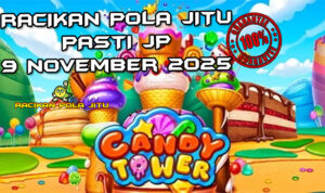 Menara permen Candy Tower untuk Racikan Pola Jitu Rajaslot Game Candy Tower 9 November 2025.
