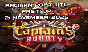 Kapten bajak laut Captain's Bounty untuk Racikan Pola Jitu Rajaslot Game Captain's Bounty 21 November 2025.