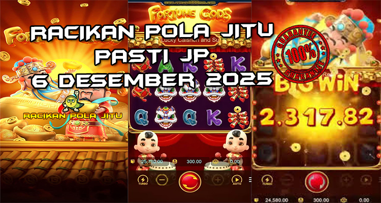 Tabel strategi gods feature Fortune Gods 6 Desember 2025