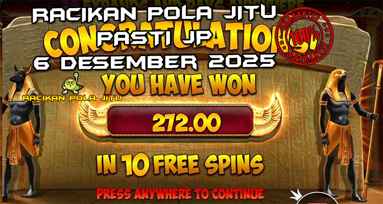 Tabel strategi Book expand John Hunter and the Book of Tut 6 Desember 2025