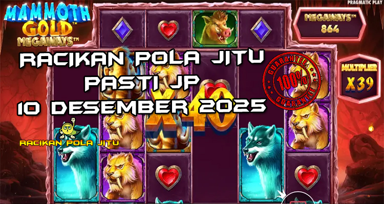 Tabel strategi multiplier wild Mammoth Gold Megaways 10 Desember 2025