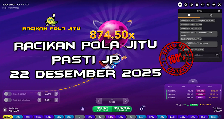Tabel strategi Racikan Pola Jitu Rajaslot Game Spaceman 23 Desember 2025 dengan pola astronot luar angkasa.
