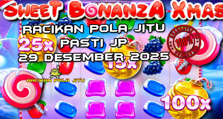 Tabel strategi sugar bomb Sweet Bonanza Xmas 29 Desember 2025