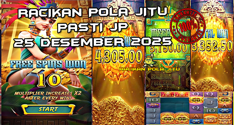 Tabel strategi multiplier Treasures of Aztec 25 Desember 2025