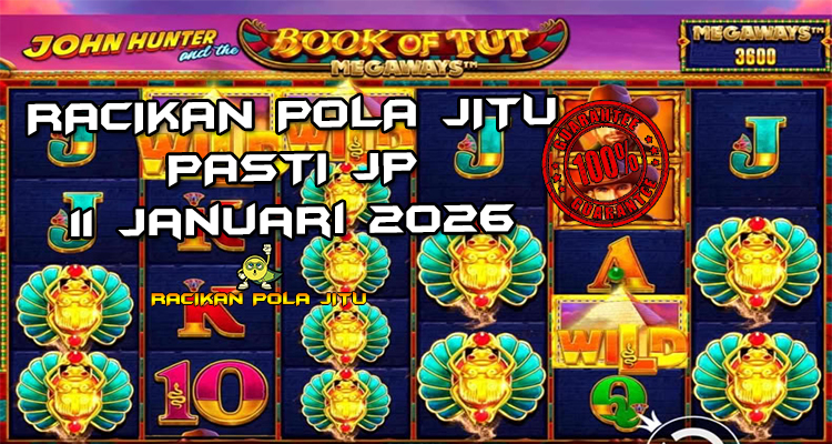 Tabel strategi book symbol John Hunter Book of Tut Megaways 11 Januari 2026