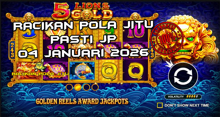 Tabel strategi golden reel 5 Lions Gold 4 Januari 2026