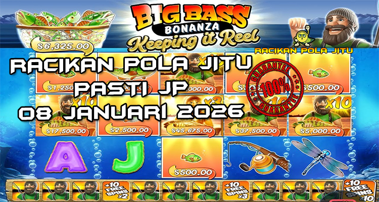 Tabel strategi collect Big Bass Bonanza Keeping it Reel 8 Januari 2026