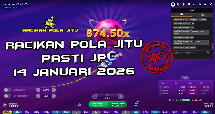 Strategi cash out Spaceman 14 Januari 2026