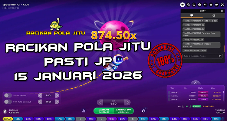 Strategi cash out Spaceman 15 Januari 2026